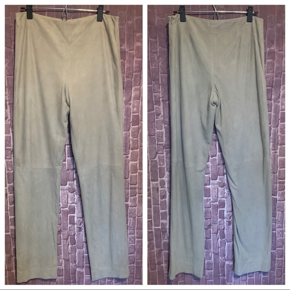 NWT 100% Suede Skinny Pants in “Pebble Grey”‌‌‌‌‌‌‌‌‌‌‌‌‌‌‌‌‌‌‌ - Picture 3 of 10